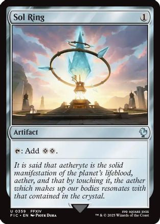 Sol Ring (0359) (Surge Foil) (FIC-359) [Commander: FINAL FANTASY] Foil MTG Single Wizards of the Coast