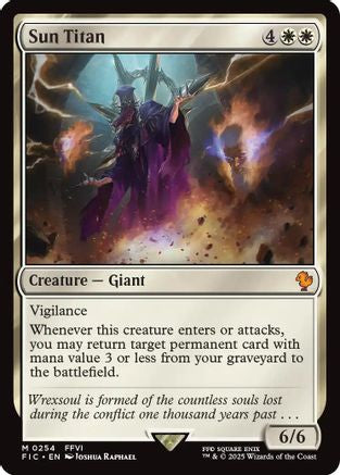 Sun Titan (Surge Foil) (FIC-254) [Commander: FINAL FANTASY] Foil MTG Single Wizards of the Coast