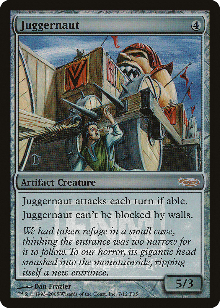 Juggernaut [Friday Night Magic 2005] MTG Single Magic: The Gathering
