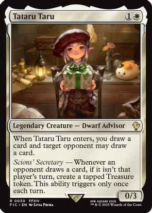 Tataru Taru (Surge Foil) (FIC-030) [Commander: FINAL FANTASY] Foil MTG Single Wizards of the Coast