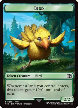 Bird (0016) // Wizard (0014) Double-Sided Token (FIN-16 // 14) [FINAL FANTASY] MTG Single Wizards of the Coast