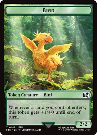 Bird (0017) // Wizard (0015) Double-Sided Token (FIN-17 // 15) [FINAL FANTASY] MTG Single Wizards of the Coast