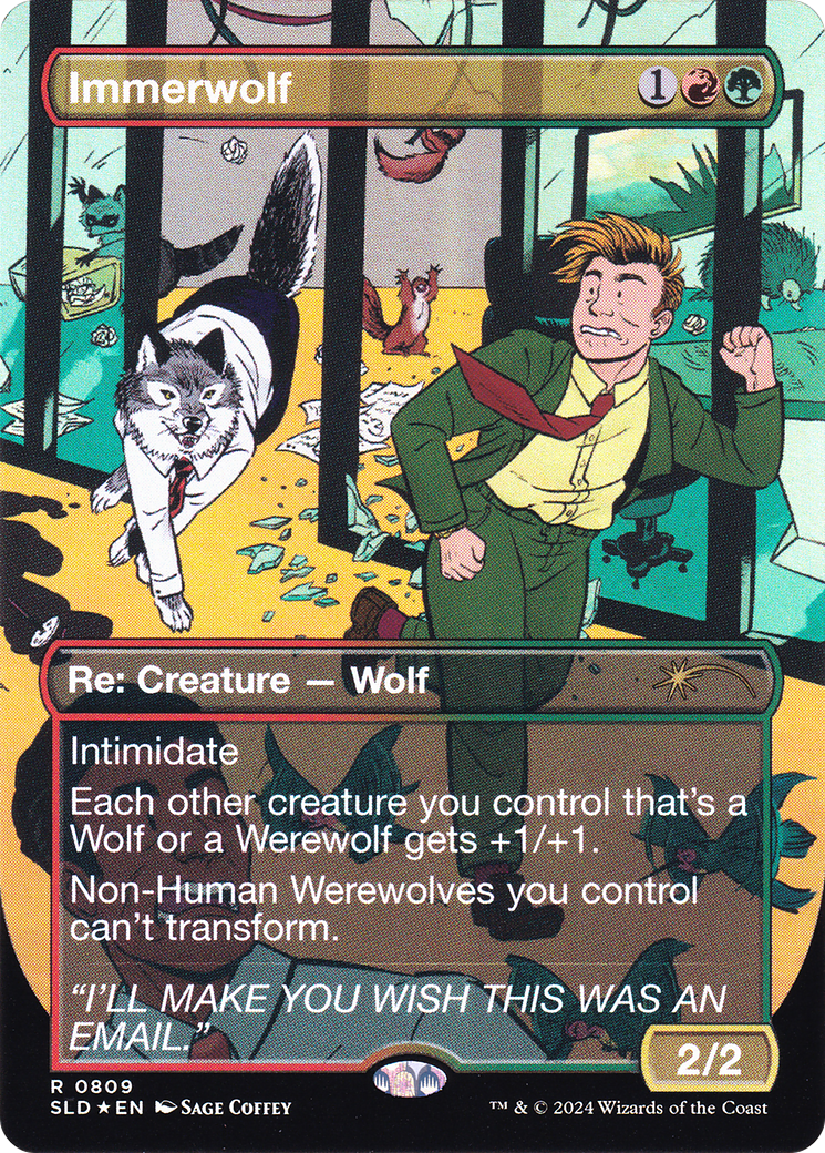 Immerwolf (SLD-809) [Secret Lair] Drop (Borderless) Foil MTG Single Wizards of the Coast