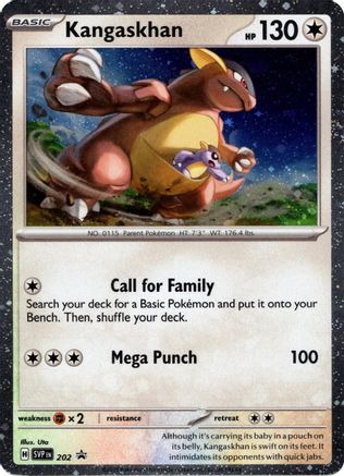 Kangaskhan - 202 (Cosmos Holo) (202) Holofoil [Promos: SV Promo Cards] Pokemon Single Pokémon