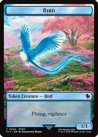 Bird // Hero (0005) Double Sided Token (FIC-4 // 5) [Commander: FINAL FANTASY] MTG Single Wizards of the Coast