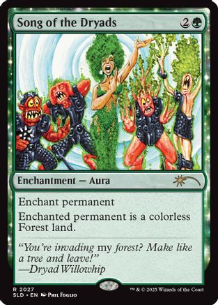 Song of the Dryads (2027) (SLD-2027) [Secret Lair] Drop Series MTG Single Wizards of the Coast