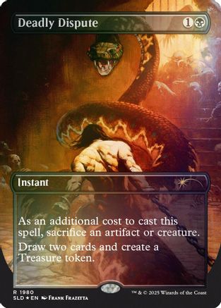 Deadly Dispute (1980) (Rainbow Foil) (SLD-1980) [Secret Lair] Drop Series Foil MTG Single Wizards of the Coast