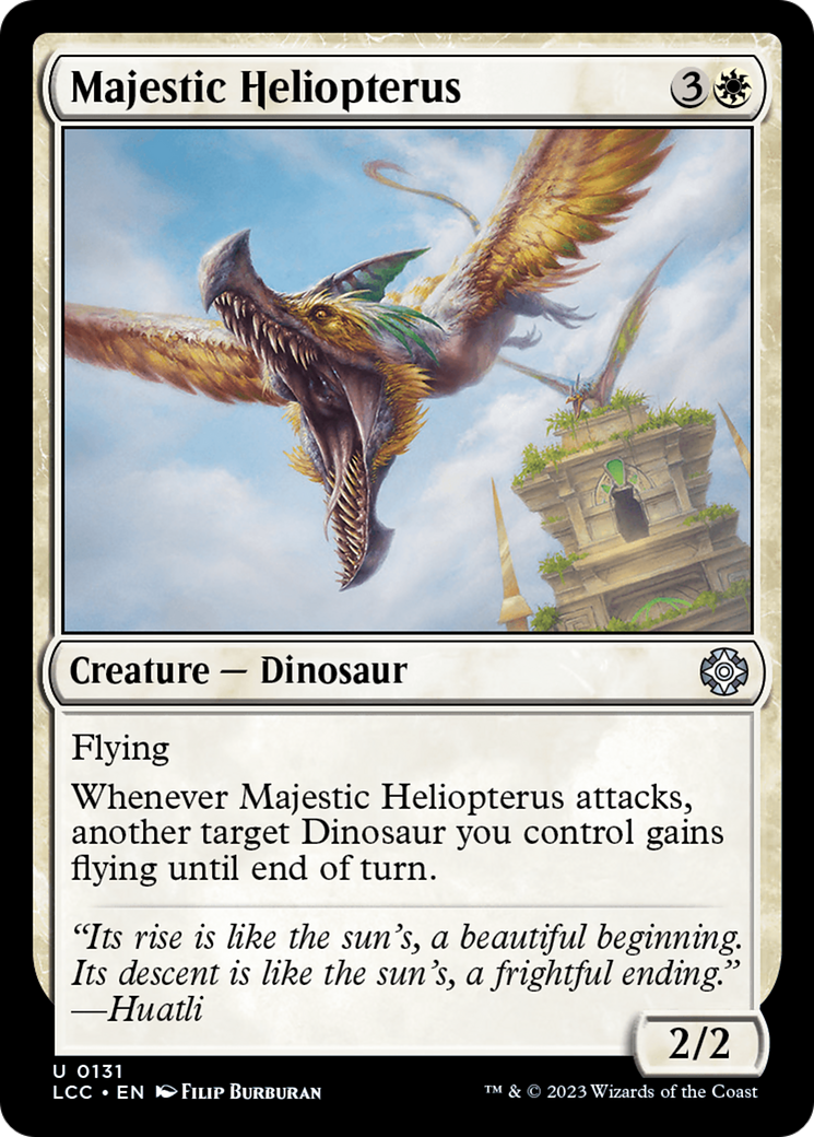 Majestic Heliopterus (LCC-131) [The Lost Caverns of Ixalan Commander] MTG Single Wizards of the Coast