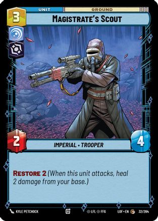 Magistrate's Scout (032/264) [Legends of the Force] Star Wars: Unlimited Single Disney