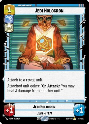 Jedi Holocron (051/264) [Legends of the Force] Star Wars: Unlimited Single Disney