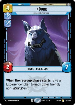 Dume - Redeem the Future (055/264) [Legends of the Force] Star Wars: Unlimited Single Disney