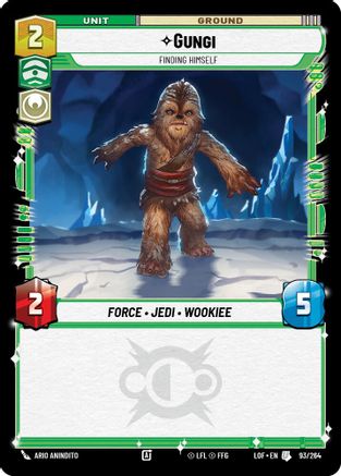 Gungi - Finding Himself (093/264) [Legends of the Force] Star Wars: Unlimited Single Disney