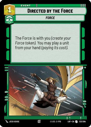 Directed by the Force (123/264) [Legends of the Force] Star Wars: Unlimited Single Disney