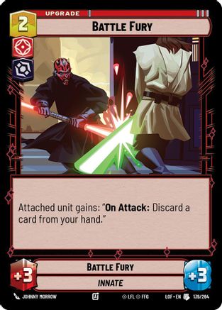Battle Fury (139/264) [Legends of the Force] Star Wars: Unlimited Single Disney