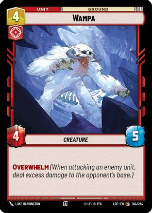 Wampa (164/264) [Legends of the Force] Star Wars: Unlimited Single Disney
