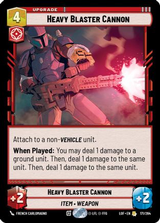 Heavy Blaster Cannon (171/264) [Legends of the Force] Star Wars: Unlimited Single Disney