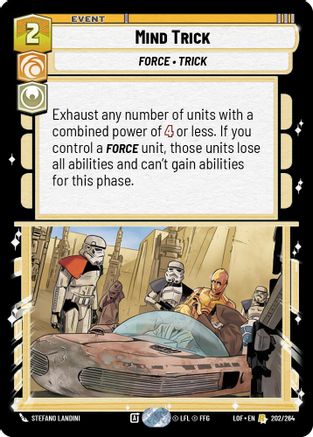 Mind Trick (202/264) [Legends of the Force] Star Wars: Unlimited Single Disney