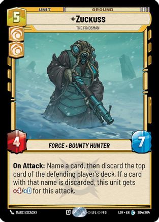 Zuckuss - The Findsman (204/264) [Legends of the Force] Star Wars: Unlimited Single Disney