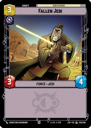 Fallen Jedi (230/264) [Legends of the Force] Star Wars: Unlimited Single Disney