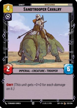 Sandtrooper Cavalry (232/264) [Legends of the Force] Star Wars: Unlimited Single Disney
