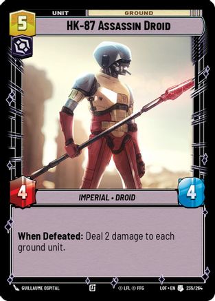HK-87 Assassin Droid (235/264) [Legends of the Force] Star Wars: Unlimited Single Disney