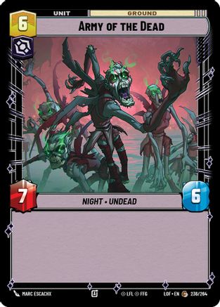 Army of the Dead (236/264) [Legends of the Force] Star Wars: Unlimited Single Disney