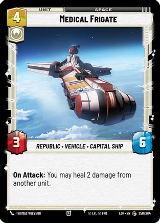 Medical Frigate (250/264) [Legends of the Force] Star Wars: Unlimited Single Disney