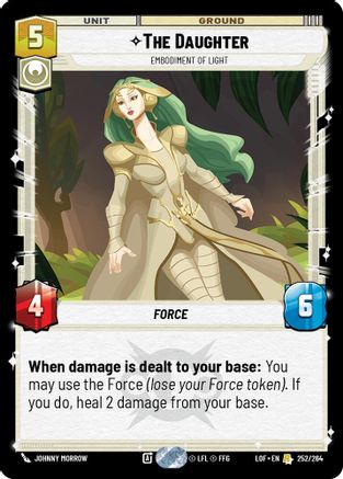 The Daughter - Embodiment of Light (252/264) [Legends of the Force] Star Wars: Unlimited Single Disney