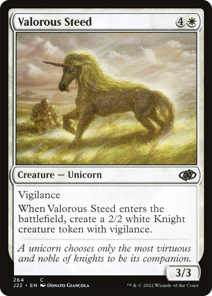 Valorous Steed (J22-264) [Jumpstart 2022] MTG Single Wizards of the Coast