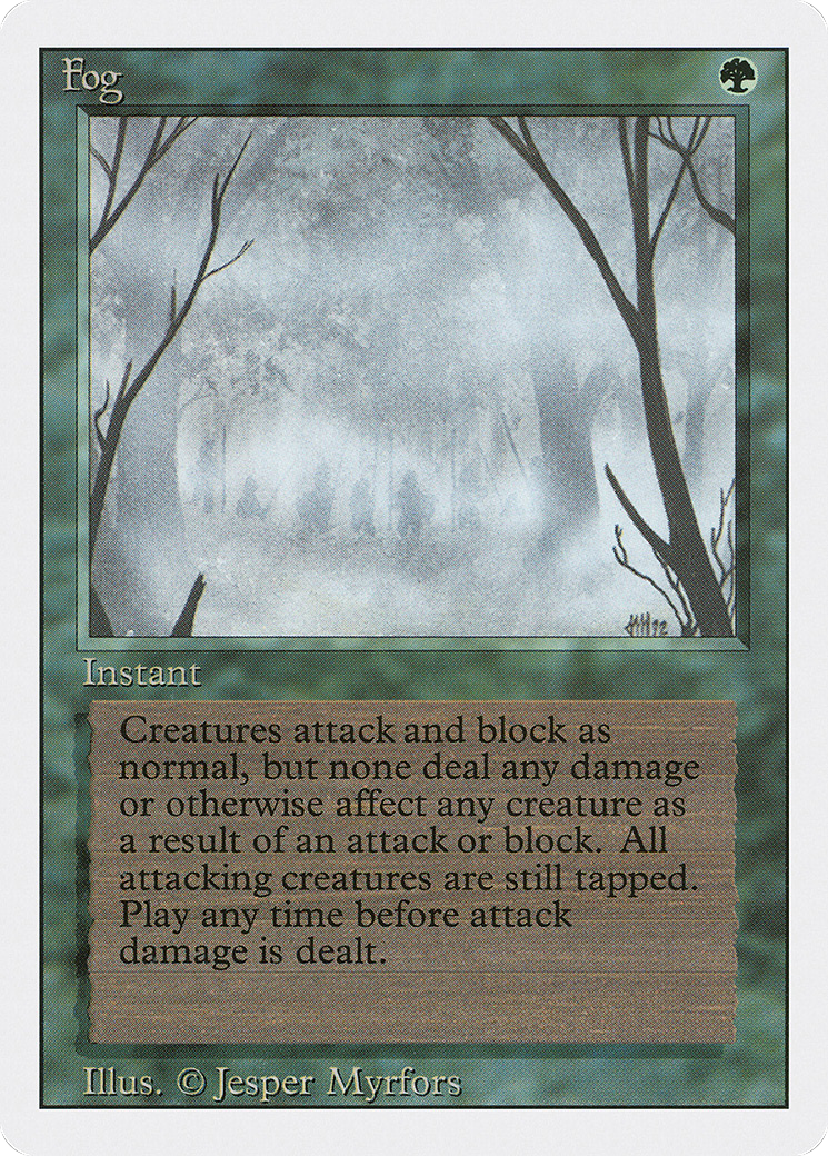 Fog (3ED-195) [Revised Edition] MTG Single Wizards of the Coast