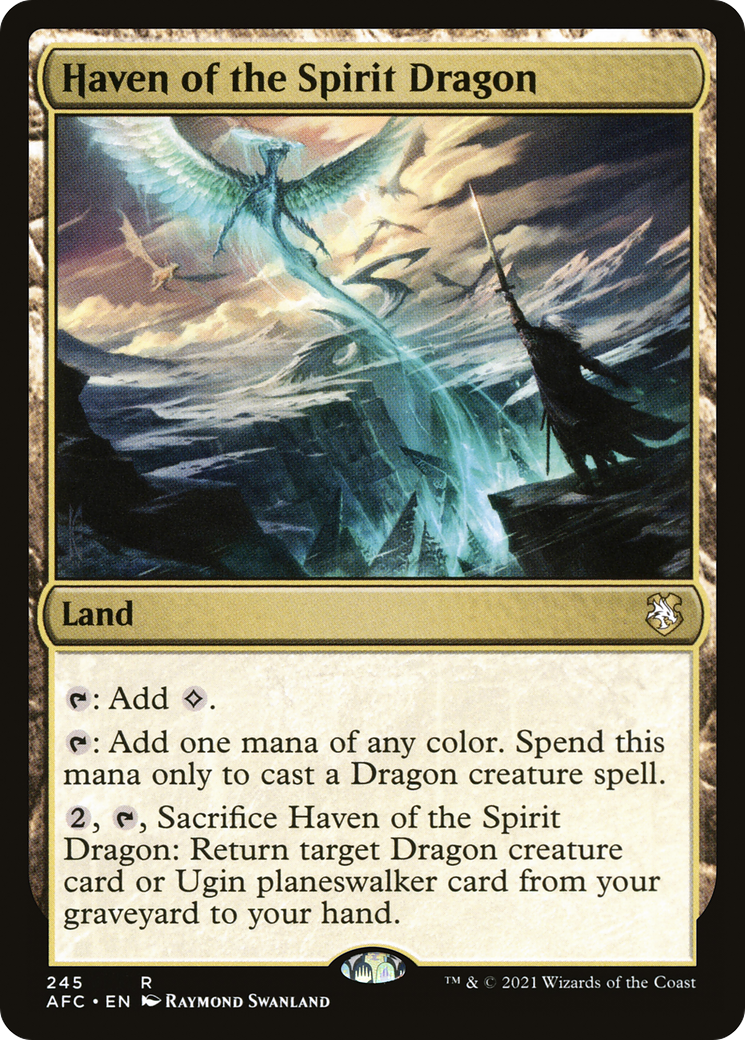 Haven of the Spirit Dragon (AFC-245) [Forgotten Realms Commander] MTG Single Wizards of the Coast