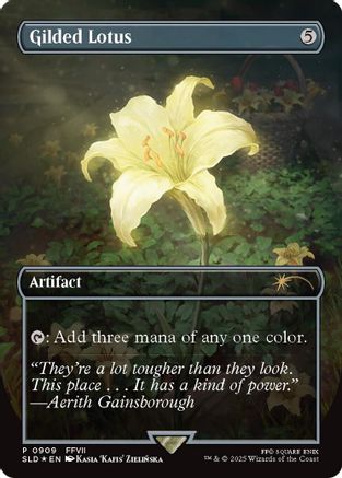Gilded Lotus (Rainbow Foil) (909) (SLD-909) [Secret Lair] Drop Series Foil MTG Single Wizards of the Coast