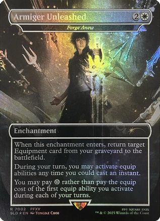 Armiger Unleashed - Forge Anew (Rainbow Foil) (SLD-7002) [Secret Lair] Drop Series Foil MTG Single Wizards of the Coast
