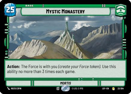 Mystic Monastery (022/264) [Legends of the Force] Star Wars: Unlimited Single Disney