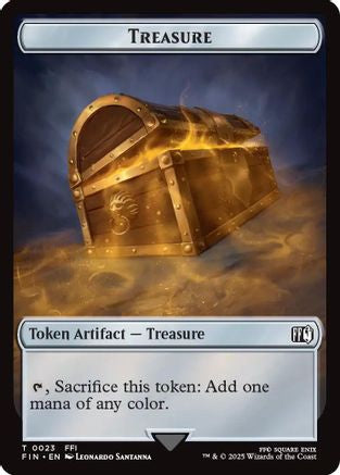 Treasure (0023) // Copy (0001) Double-Sided Token (FIN-23 // 1) [FINAL FANTASY] MTG Single Wizards of the Coast