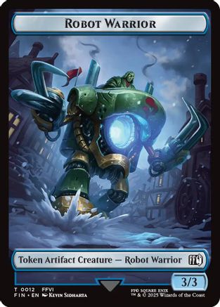 Robot Warrior (0012) // Copy (0001) Double-Sided Token (FIN-12 // 1) [FINAL FANTASY] MTG Single Wizards of the Coast