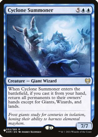 Cyclone Summoner (LIST-052/285) [Mystery Booster] The List Reprints MTG Single Wizards of the Coast
