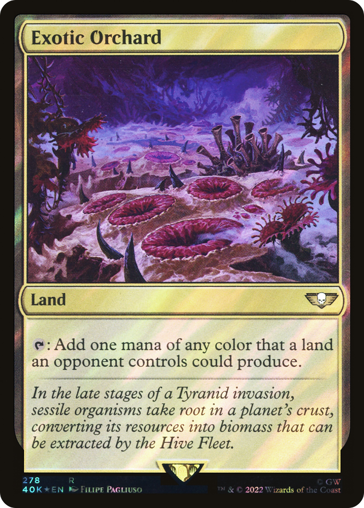 Exotic Orchard (40K-278★) [Warhammer 40,000 Commander] Foil MTG Single Wizards of the Coast