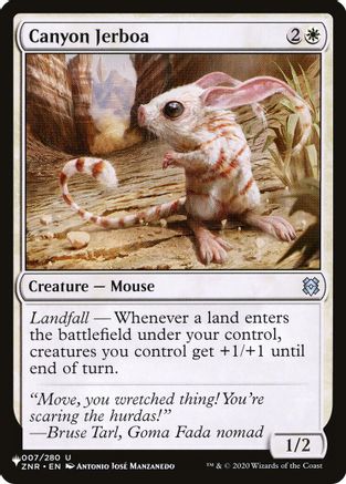 Canyon Jerboa (LIST-007/280) [Mystery Booster] The List Reprints MTG Single Wizards of the Coast