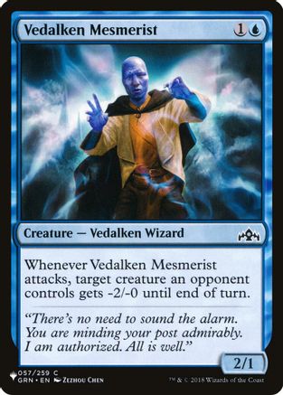 Vedalken Mesmerist (LIST-057/259) [Mystery Booster] The List Reprints MTG Single Wizards of the Coast