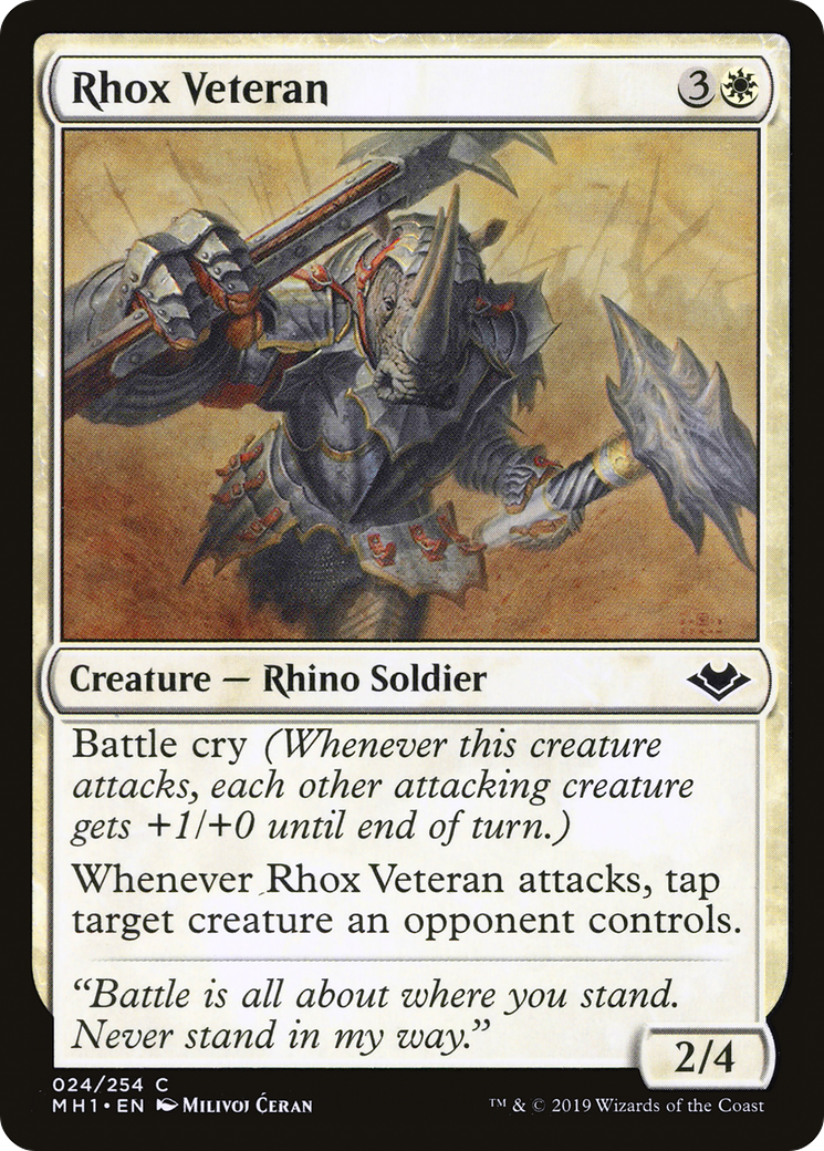 Rhox Veteran (MH1-024) [Modern Horizons] MTG Single Modern Horizons