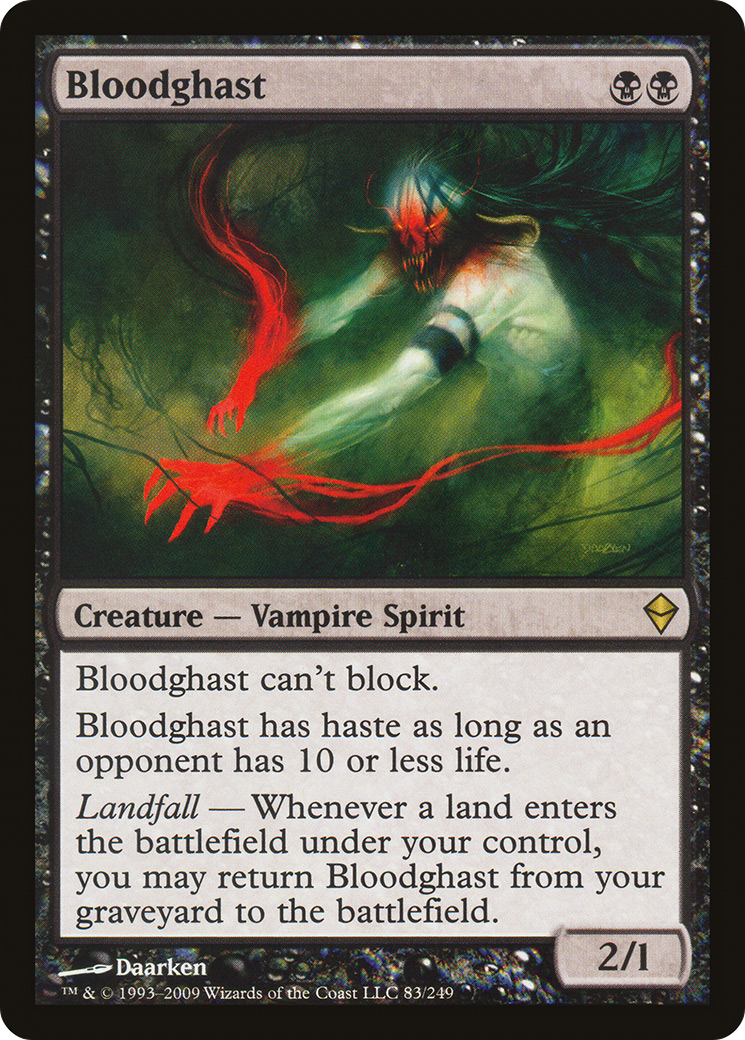 Bloodghast (ZEN-083) [Zendikar] MTG Single Wizards of the Coast