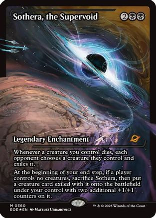 Sothera, the Supervoid (Showcase) (EOE-360) [Edge of Eternities] Foil MTG Single Wizards of the Coast