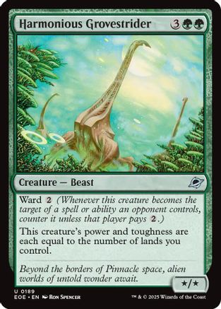 Harmonious Grovestrider (EOE-189) [Edge of Eternities] MTG Single Wizards of the Coast