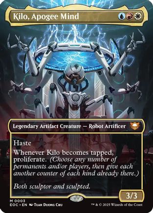Kilo, Apogee Mind (Borderless) (EOC-003) [Commander: Edge of Eternities] MTG Single Wizards of the Coast