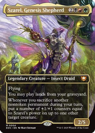 Szarel, Genesis Shepherd (Borderless) (EOC-004) [Commander: Edge of Eternities] MTG Single Wizards of the Coast