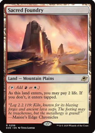 Sacred Foundry (EOE-256) [Edge of Eternities] MTG Single Wizards of the Coast