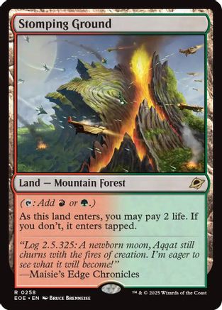 Stomping Ground (EOE-258) [Edge of Eternities] Foil MTG Single Wizards of the Coast