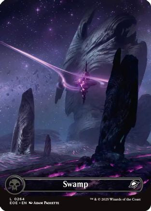 Swamp (0264) (Borderless) (EOE-264) [Edge of Eternities] Foil MTG Single Wizards of the Coast