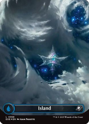 Island (0368) (Borderless) (Galaxy Foil) (EOE-368) [Edge of Eternities] Foil MTG Single Wizards of the Coast